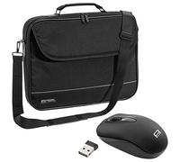 PEDEA Notebooktasche "Fair" 15.6" (39,6 cm), schwarz + PC Maus (SET010-66068010)