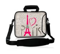 Pedea Design Schutzhülle Notebook Tasche 13,3 Zoll (33,8cm) mit Schultergurt Paris 2