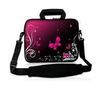 Pedea Design Schutzhülle Notebook Tasche 15,6 Zoll (39,6cm) mit Schultergurt butterfly