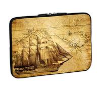 PEDEA Design Schutzhülle Notebook Tasche bis 13,3 Zoll (33,7cm), Sailing Ship