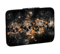 PEDEA Design Schutzhülle Notebook Tasche bis 15,6 Zoll (39,6cm), Skulls