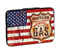 PEDEA Design Schutzhülle Notebook Tasche bis 17,3 Zoll (43,9cm), Stars and Stripes