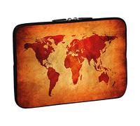 Pedea Design Tablet PC Tasche 10,1 Zoll (25,6 cm) neopren, brown global map