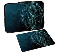 PEDEA Design Tablet PC Tasche 10,1 Zoll (25,6cm) mit Design Mauspad, DNA Strings