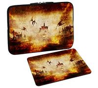 PEDEA Design Tablet PC Tasche 10,1 Zoll (25,6cm) mit Design Mauspad, Dragon´s Castle