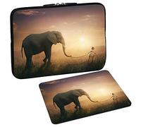 PEDEA Design Tablet PC Tasche 10,1 Zoll (25,6cm) mit Design Mauspad, Elephant
