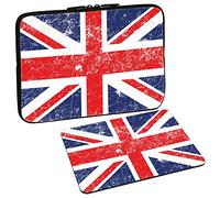 PEDEA Design Tablet PC Tasche 10,1 Zoll (25,6cm) mit Design Mauspad, Union Jack