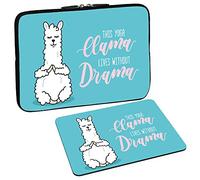 PEDEA Design Tablet PC Tasche 10,1 Zoll (25,6cm) mit Design Mauspad, Yoga Lama