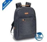 PEDEA Laptop Rucksack 17,3 Zoll (43,9 cm) ELEGANCE Notebook Rucksack mit Tablet Fach, grau