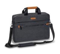 PEDEA Laptoptasche 15,6 Zoll (39,6cm) ELEGANCE-PRO Notebook Umhängetasche mit Tablet Fach, grau