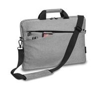PEDEA Laptoptasche 15,6 Zoll (39,6cm) FASHION grau/schwarz Notebook Umhängetasche Schultergurt