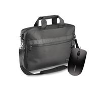 PEDEA Laptoptasche 15,6 Zoll (39,6cm) "Clutch" Notebook Umhängetasche mit Tablet Fach, schwarz