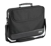 PEDEA Laptoptasche 17,3 Zoll (43,9 cm) BLACKLINE Notebook Umhängetasche mit Schultergurt, schwarz