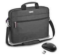Pedea Laptoptasche 17,3 Zoll (43,9 cm) URBAN-HIP Notebook Umhängetasche Set mit Maus, grau