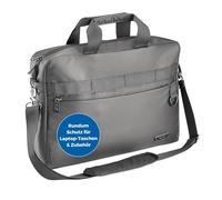 PEDEA Laptoptasche 17,3 Zoll (43,9cm) "Clutch" Notebook Umhängetasche mit Tablet Fach, schwarz