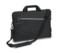 Pedea - Laptoptasche *Fashion* Notebook-Tasche bis 17,3 Zoll - Laptop Umhängetasche mit Schultergurt - Laptophülle schwarz - Notebooktasche für Damen & Herren