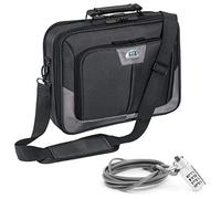 PEDEA Laptoptasche "Premium" Notebook-Tasche bis 13,3 Zoll (33,8 cm) Umhängetasche mit Schultergurt inkl. Notebookschloss, Grau