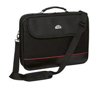 Pedea Notebook-Tasche Trendline bis 39,6cm (15,6") [schwarz/rot], Wasserabweisendes Nylon, Gepolsterter Rahmen