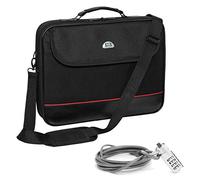PEDEA Laptoptasche "Trendline" Umhängetasche Messenger Bag für 13,3 Zoll (33,8 cm) inkl. Notebookschloss, schwarz