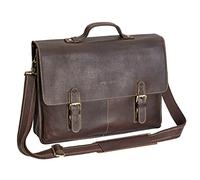 Pedea Leder Umhängetasche "San Marcos" 17,3", braun