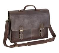 Pedea Leder Umhängetasche "San Marcos" 17,3", braun