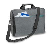 PEDEA "Lifestyle" Notebooktasche für 15,6 Zoll (39,6cm) mit Zubehörfach/Schultergurt mit schnurloser Maus, grau