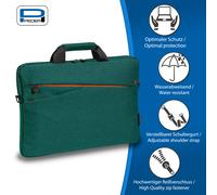 Pedea - Laptoptasche *Fashion* Notebook-Tasche bis 17,3 Zoll - Laptop Umhängetasche mit Schultergurt - Laptophülle türkis - Notebooktasche für Damen & Herren