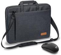 PEDEA Notebooktasche "ELEGANCE" 39,6cm (15.6"), grau + Maus (SET010-66066410) - PayPal 0% Finanzierung
