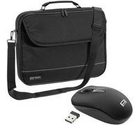 PEDEA Notebooktasche "Fair" 15.6" (39,6 cm), schwarz + PC Maus (SET010-66068010)