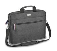 PEDEA Laptoptasche URBAN-HIP 15,6 Zoll (39,6 cm) Notebook Umhängetasche mit Tablet Fach, grau