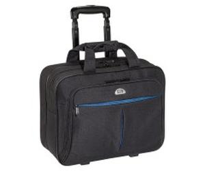 PEDEA Trolley Rollkoffer PREMIUM AIR Laptop-Fach bis 17,3 Zoll (43,9 cm) mit Übernachtungsfach, schw