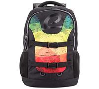 PEDEA Unisex Rucksack „BESTLIFE MERX“ Schultasche Freizeittasche mit Laptopfach bis 15,6 Zoll (39,6cm), schwarz/gelb