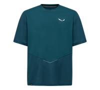 Pedroc Dry Hybrid T-Shirt M - leichtes, Technisches Herren-T-Shirt für Speed Hiking - Salewa 8770-pond blue 50/L