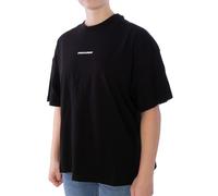 Damen T-Shirt - Arendal Logo Heavy Oversized - Black,S,Schwarz