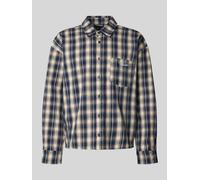 Pegador Oversized Freizeithemd mit Brusttasche in Marine, Größe S