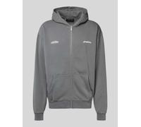 Pegador Oversized Sweatjacke mit Känguru-Tasche Modell 'Peckert' in Anthrazit, Größe M