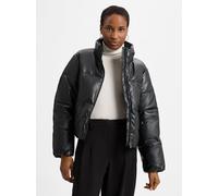 PEGADOR Steppjacke aus Kunstleder Damen schwarz, M