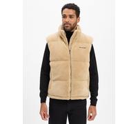 PEGADOR Teddyfell-Weste Herren beige, S