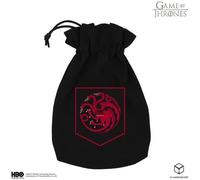Pegasus QWO98215 - Game of Thrones, Targaryen, schwarz, Würfelbeutel, 16,5cm