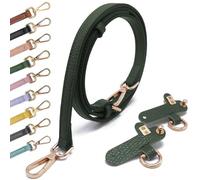 Pelle PU T Ledertaschenriemen Taschengurte für Kleine Taschen Leder Schulterriemen Tragegurte Tragegurt für Longchamp Goldener Hardware Bag Strap dunkelgrün