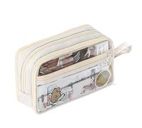 Pencil Case for School - Portable Pencil Pouch Organizer with Zipper, Large Capacity Pencil Case, Stationery Pen Bag, Cute Aesthetic Pencil Bag School Supplies for Teen Girls