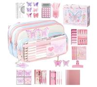 Pencil Case - Large Capacity Pencil Pouch | Zipper Closure Large Case