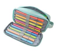 Pencil Pouch - | Stationery Organizer | Pencil Case | Double Layer Pen Storage Bag with Easy Grip Handle, School Supplies, Pencil Pouch Organizer, Aesthetic School Supplies For Boys And Girls, Lake