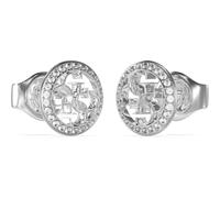 Guess Damen-Ohrringe Ohrstecker 4G Logo Silberfarben JUBE02136JWRH
