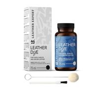 Penetrating Leather Dye - Lederfarbe Blue 75 ml - Ideal zum Schuhe, Handtaschen und Accessoires - inkl. Applikator & Pinsel - Schuhfarbe für Wildleder, Nubuk- und Anilinleder (16 Farben)