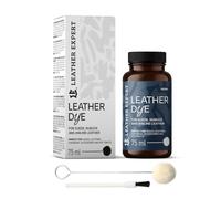 Penetrating Leather Dye - Lederfarbe Denim 75 ml - Ideal zum Schuhe, Handtaschen und Accessoires - inkl. Applikator & Pinsel - Schuhfarbe für Wildleder, Nubuk- und Anilinleder (16 Farben)