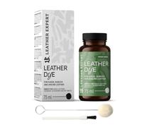 Penetrating Leather Dye - Lederfarbe Moss Green 75 ml - Ideal zum Schuhe, Handtaschen und Accessoires - inkl. Applikator & Pinsel - Schuhfarbe für Wildleder, Nubuk- und Anilinleder (16 Farben)