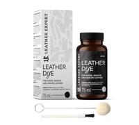 Penetrating Leather Dye - Lederfarbe Schwarz 75 ml - Ideal zum Schuhe, Handtaschen und Accessoires - inkl. Applikator & Pinsel - Schuhfarbe für Wildleder, Nubuk- und Anilinleder (16 Farben)