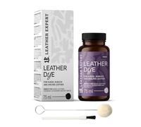 Penetrating Leather Dye - Lederfarbe Violet 75 ml - Ideal zum Schuhe, Handtaschen und Accessoires - inkl. Applikator & Pinsel - Schuhfarbe für Wildleder, Nubuk- und Anilinleder (16 Farben)