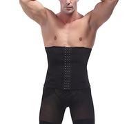PengGeng Herren Flexibel Taillenkorsett Slimming Miedergürtel Bauchgürtel Gürtel Shapewear Waist Trainer Schwarz XL